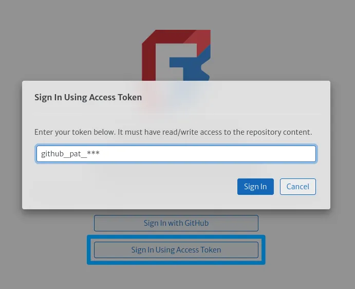 Access Token login