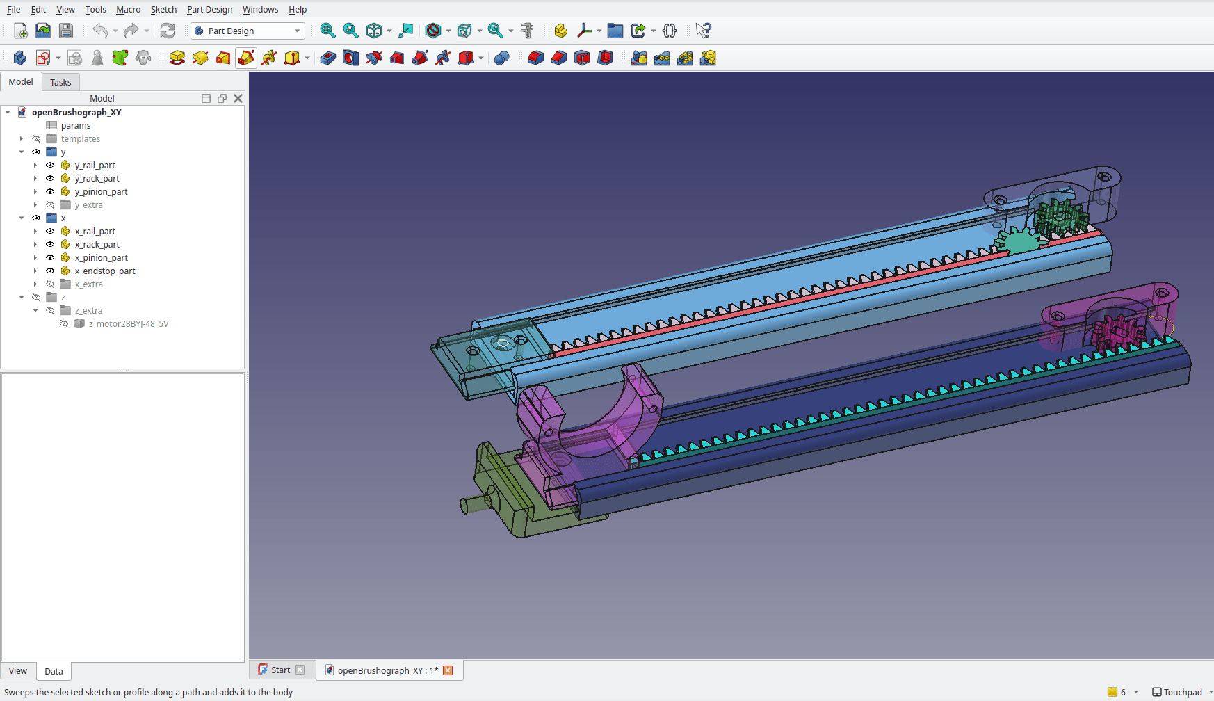 Openbrushograph fc xy