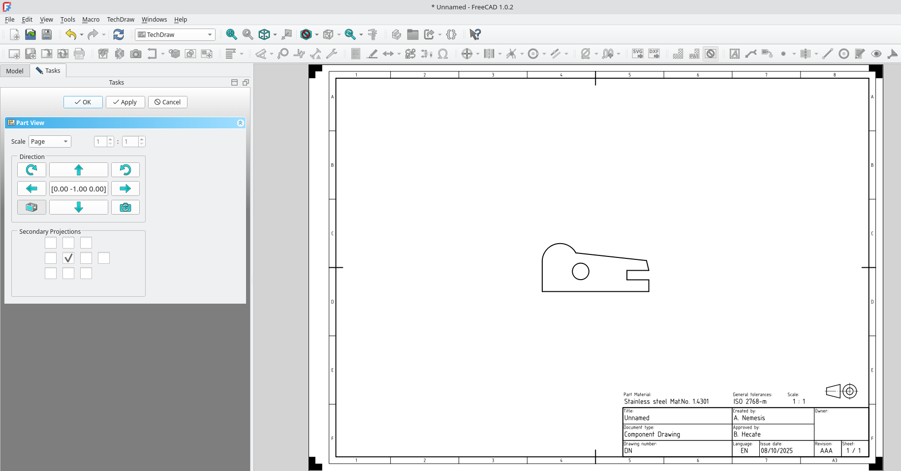 Insert view first click
