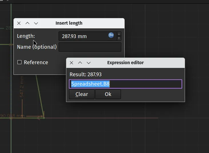 Expression editor