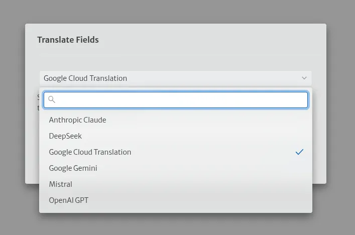 Automatic translation services