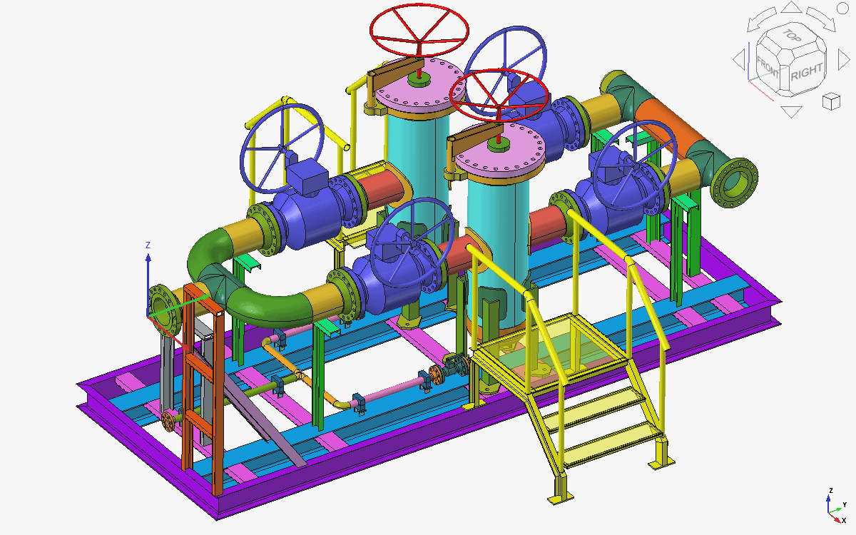 Pressure vessels, piping and skids