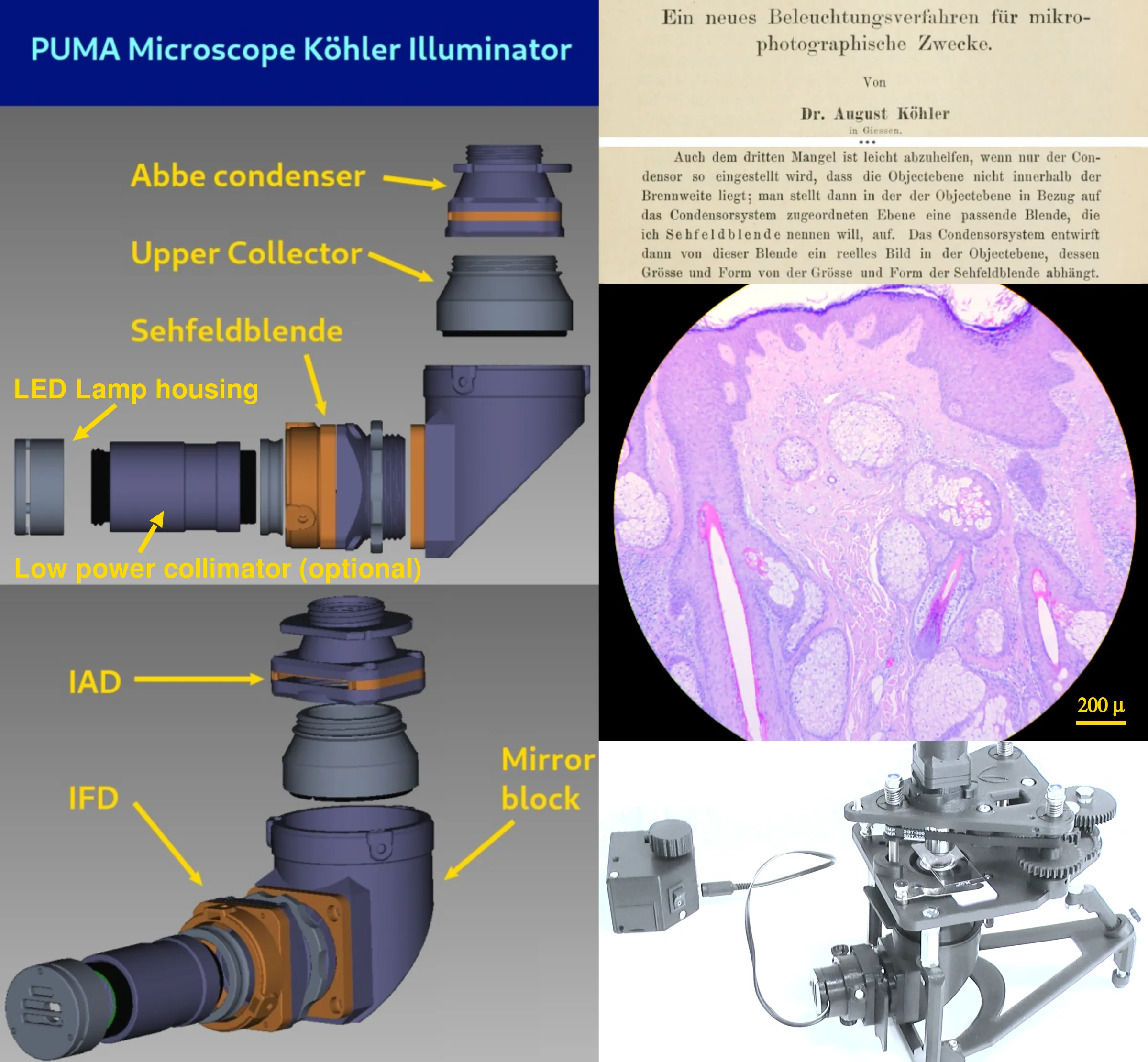 Figure 4. The PUMA Köhler illuminator