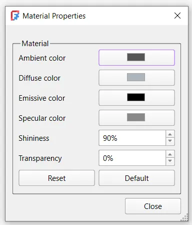 Fig 02 material properties dialogue