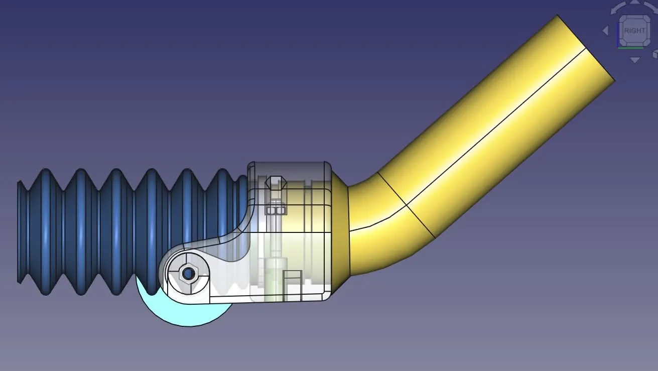 CAD model of replaced part