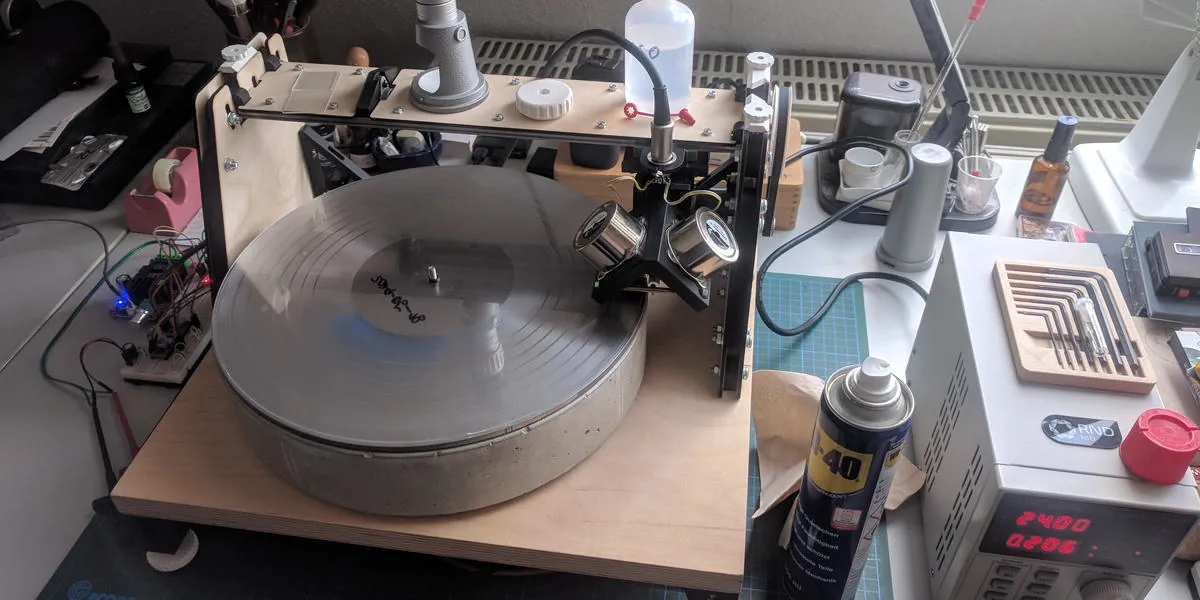 Forged in FreeCAD - SL-24, An Open Source Record Lathe