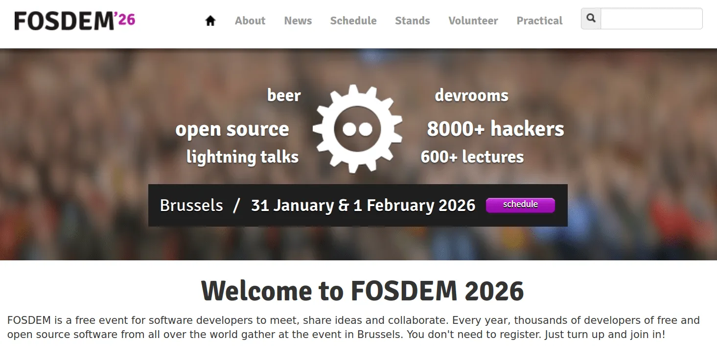 FOSDEM 2026, FreeCAD Day and the Open Hardware and CAD/CAM Devroom Cfp