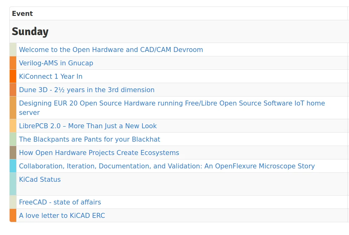 Freecad openhardware cad cam room schedule