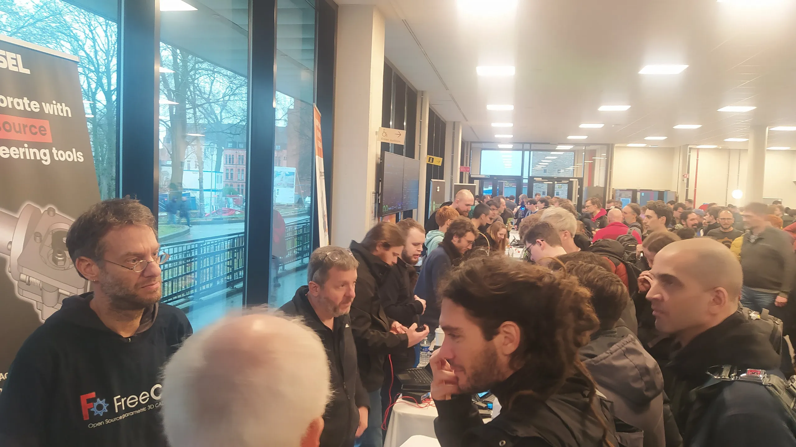 FreeCAD stand at FOSDEM