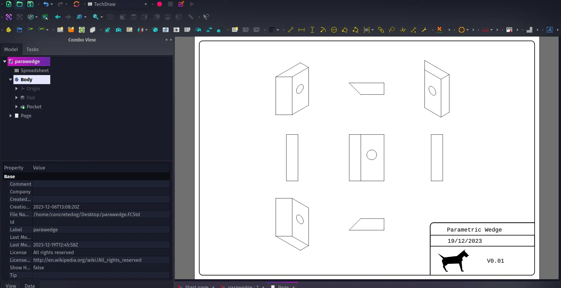 Tutorial - Create custom TechDraw Templates.