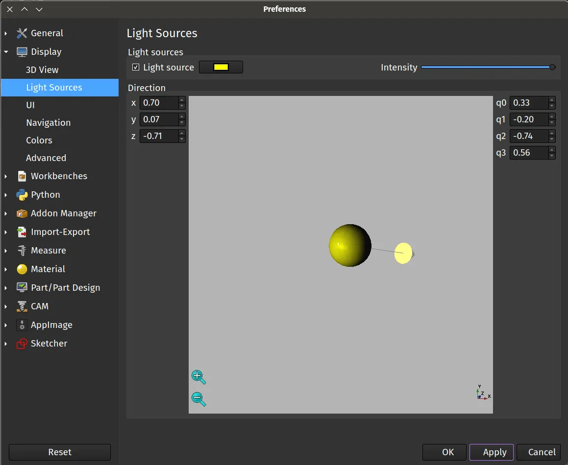 Tutorial - Editing the Light Source