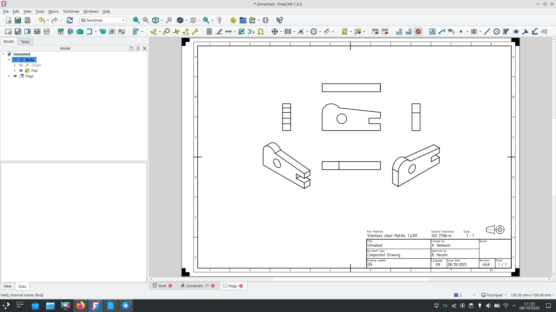 Tutorial - Getting Started with TechDraw