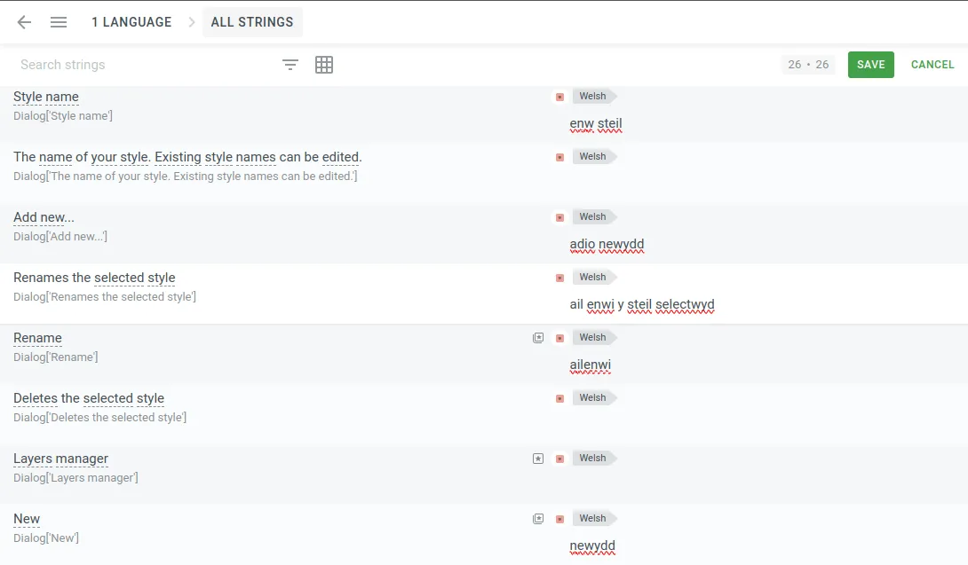Partial translates