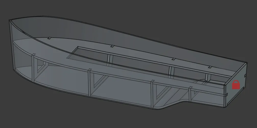 Main boat hull