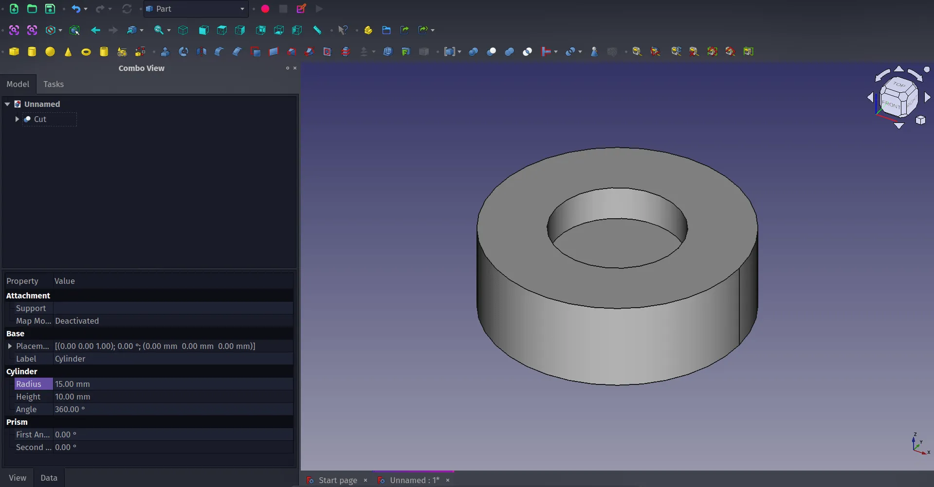 Cut object