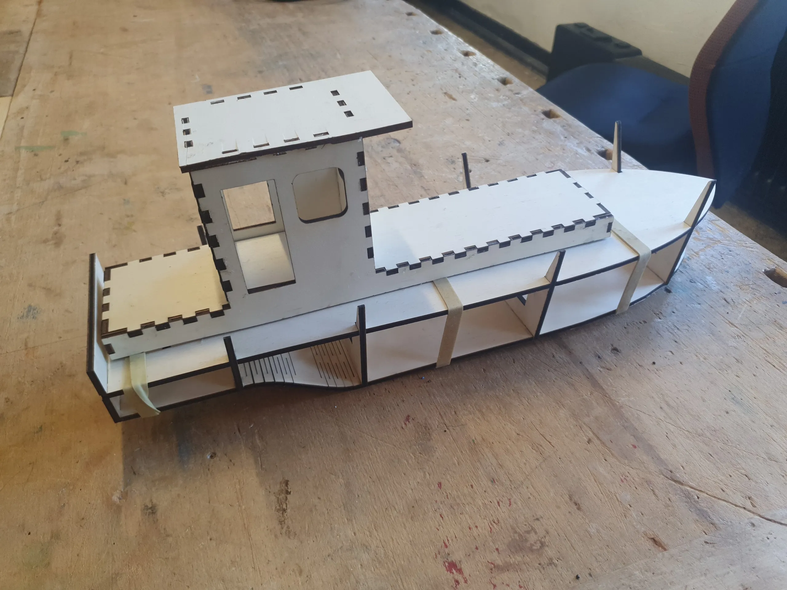 Laserd boat