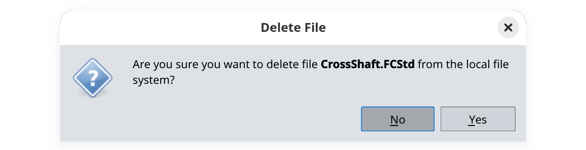 Delete a local file